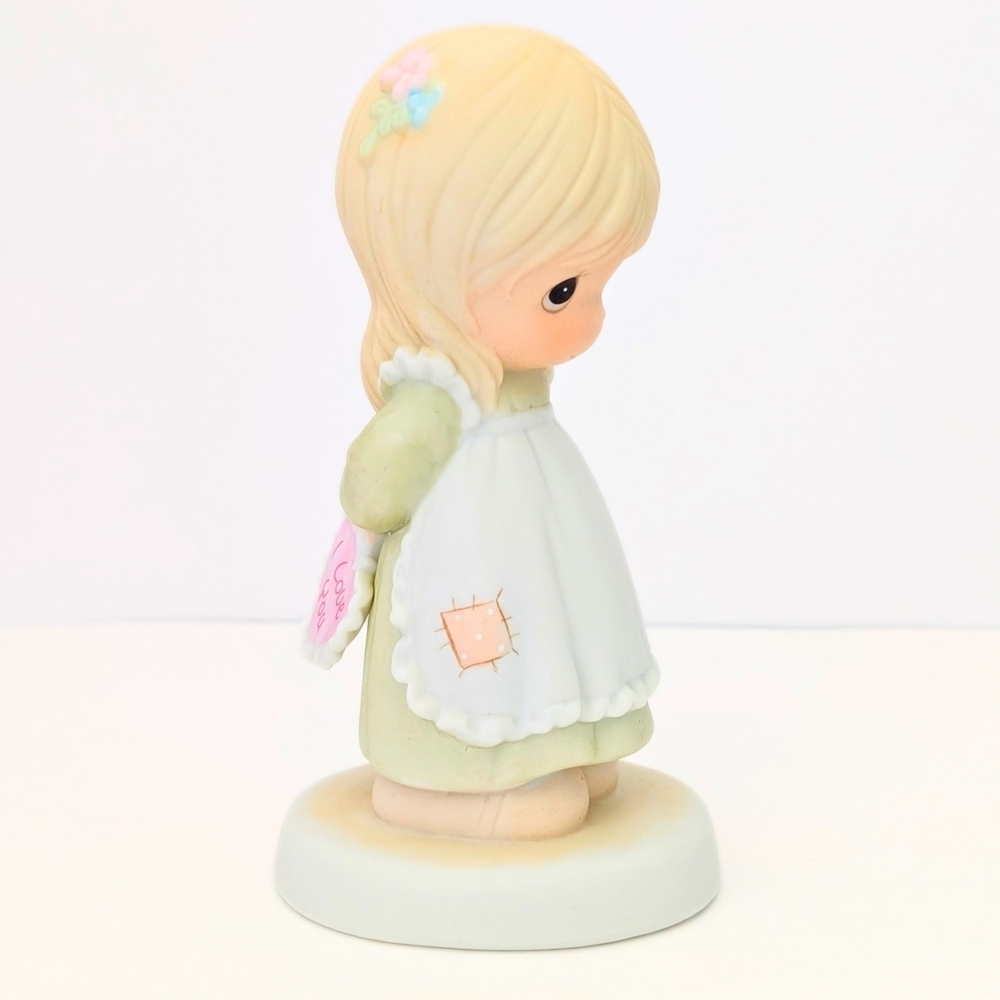 1989 Precious Moments Figurine "God Is Love Dear Valentine" Collectible Vintage